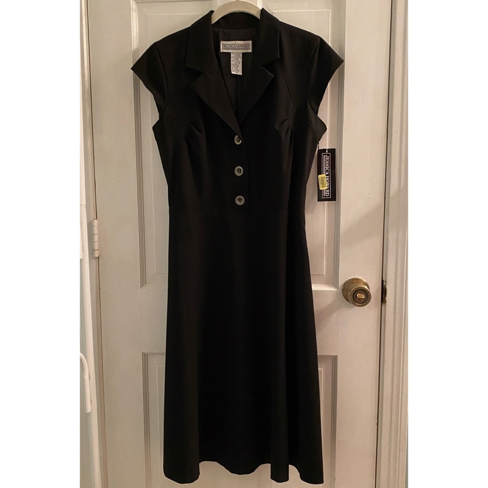 Jessica Howard Belted A-Line Fit and Flare Dress - Picture 10 of 13